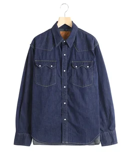 8.5oz DENIM WESTERNSHIRT(ノコギリ型フラップ)