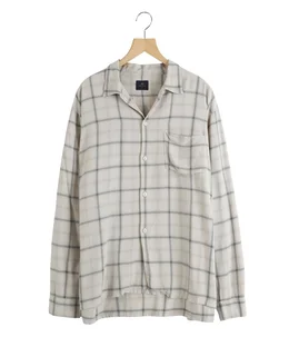 レーヨンチェックオープンカラーSH