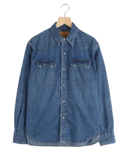 8.5oz DENIM WESTERNSHIRT(ノコギリ型フラップ)