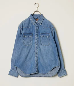 予約】8.5oz DENIM WESTERNSHIRT(ノコギリ型フラップ) | REMI RELIEF