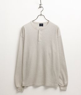 WタックヘンリーネックロンT