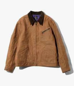 【予約】Zipped Work Jacket - Duck Canvas / Kakishibu Paint