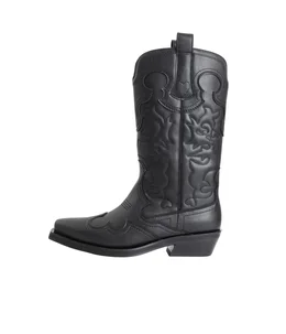 【レディース】Mid Shaft Embroidered Western Boot
