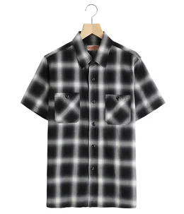 OMBRE CHECK S/S WORK SHIRT