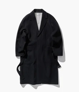 予約】SUPER 160S DOUBLE SAXONY CHESTER FIELD COAT | ATON(エイトン