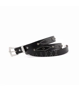 極美品✨ STONE  コンパスロゴベルト ブラック サイズ85 HTC BELT NARROW/BLACK STONE | SAINT Mxxxxxx(セント マイケル