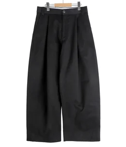 SORTE VOLUME PLEAT PANT -PEACHED COTTON TWILL- | STUDIO NICHOLSON