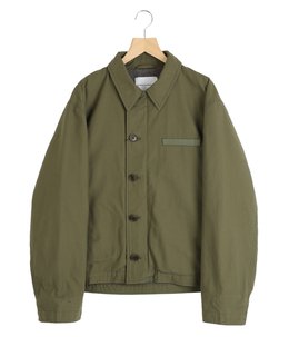LINTON WOOL LINED MILITARY JACKET -MILITARY SATIN-