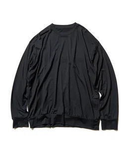 WASHABLE WOOL HEM RIBBED L/S TOP