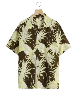 “ISLAND PINEAPPLE“ S/S RAYON HAWAIIAN SHIRT