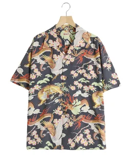 “THE TRIANGULAR FIGHT“ S/S RAYON HAWAIIAN SHIRT
