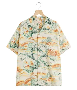 “SCENERY OF JAPAN“ S/S RAYON HAWAIIAN SHIRT