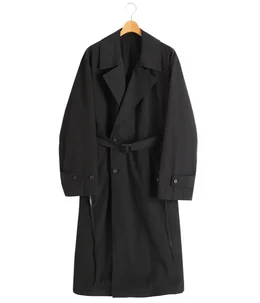 WINDPROOF NYLON DOUBLE BREASTED COAT