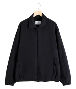 GRADATION PLEATS TWIST SLEEVE ZIP JACKET