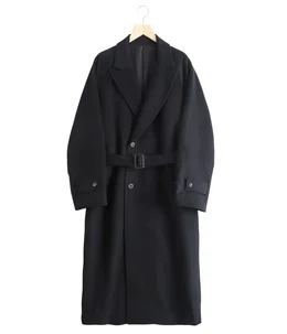 Ssstein コート ssstein(シュタイン)/OVERSIZED PEAK LAPEL COAT/BLACK 通販
