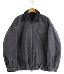 SULFUR DYED WHIP CORD VINTAGE ZIP JACKET