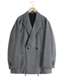 W/CA BEAVER BACK SLASH PEAK LAPEL JACKET