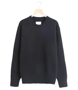 トップス stein 24AW EXTRA FINE WOOL CREW NECK ST1289-blk-01.jpg