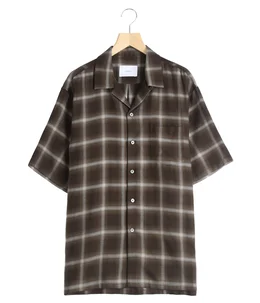 LY/VIS CHECK OVERSIZED OPEN COLLAR SS SHIRT | ssstein(シュタイン