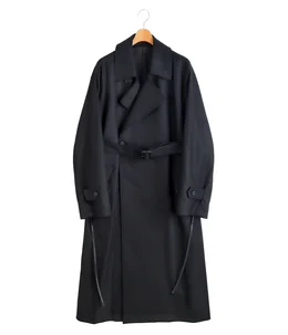 WOOL MELTON OVERSIZED DOUBLE BREASTED COAT | ssstein(シュタイン