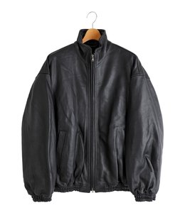 SHEEP LEATHER STAND COLLAR JACKET