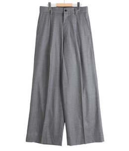WOOL FLANNEL EXTRA WIDE TROUSERS
