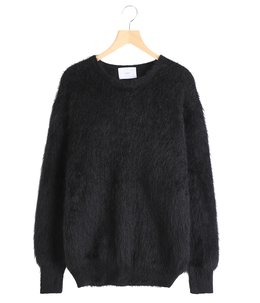 KID MOHAIR KNIT CREW NECK LS