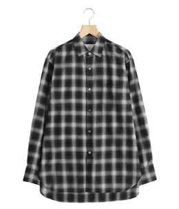 COTTON VISCOSE OVERSIZED LS SHIRT