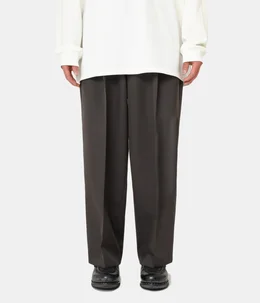 BELTED WIDE STRAIGHT TROUSERS