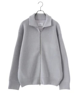 OVERSIZED DRIVERS KNIT ZIP JACKET