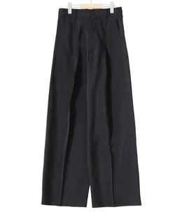 SILK NYLON EASY WIDE TROUSERS