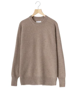 FINE ALPACA KNIT CREW NECK LS