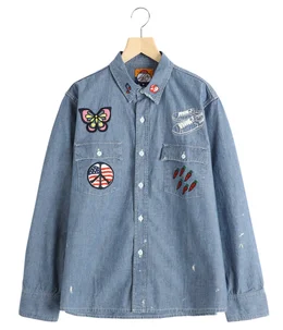 【予約】Embroidery Chambray Shirts