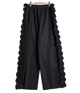 【レディース】Frill Side Flare Pant - Twill
