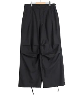 Over Pant Black Tropical Wool