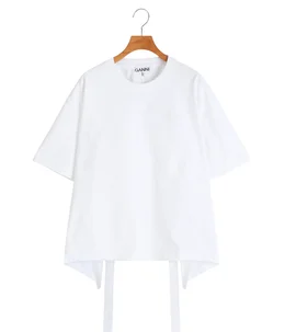 【レディース】Heavy Cotton Drop Shoulder Open Back T-shirt