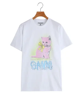 【レディース】Basic Cotton Jersey Neon Kitty T-shirt