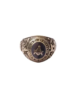 105 VINTAGE TF US WEST POINT 14K M.STONE RING