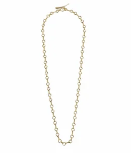 【レディース】15MM DOUBLE BEAM CHAIN NECKLACE W TUSK CLASP