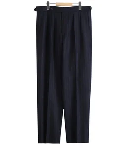 【美品】NEAT ウールテーパード スラックス[ダークネイビー/44] 美品】NEAT ウールテーパード スラックス[ダークネイビー/44] 一