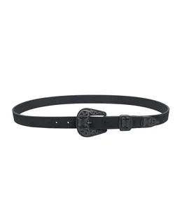 Papillon Western Tip Belt - Suede Lthr.