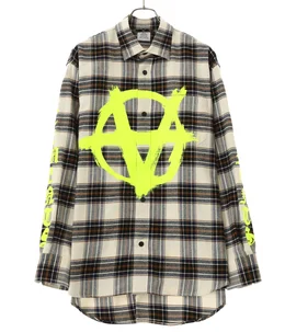 DOUBLE ANARCHY LOGO FLANNEL SHIRT