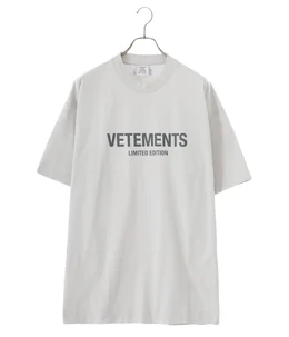 VETEMENTS ヴェトモン 23SS LIMITED EDITION ロゴ 半袖 Tシャツ UE63TR161Y ブラック/イエロー