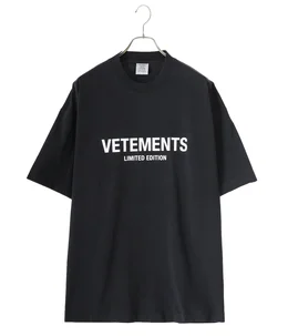 ヴェトモン  23SS  UE63TR660W ロゴ刺繍Tシャツ メンズ XL