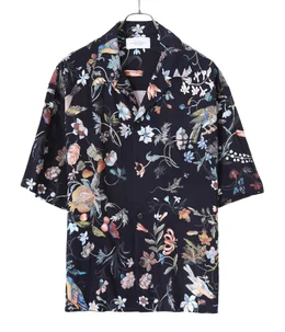 Flower print short sleeve shirt