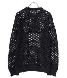 Crochet crewneck sweater. | UNUSED(アンユーズド) / トップス