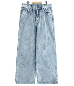 Corduroy wide pants
