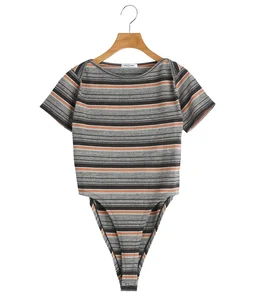 レディース】Grandrelle multi stripe bodysuit | FUMIKA_UCHIDA