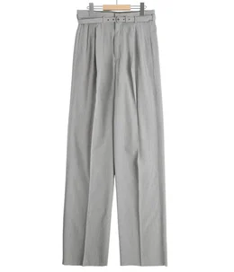 レディース】Chambray two-tuck slacks | FUMIKA_UCHIDA(フミカ ウチダ