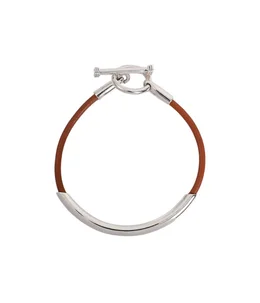 Round Leather Bracelet -Camel-
